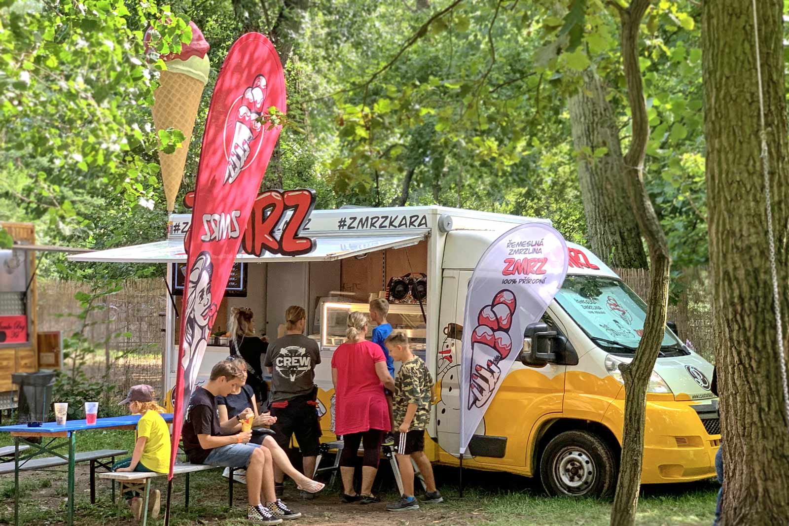 Zmrzlinový bar na kolečkách